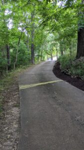 Steep driveway, cannot drive down with a motorcycle