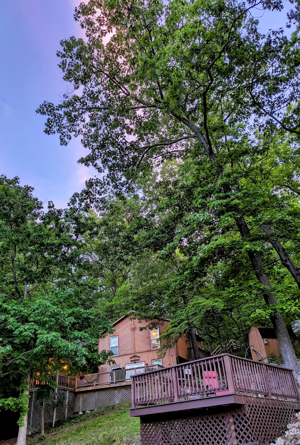 Sunsets at Cabin at the Ozarks