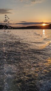On the lake sunsets