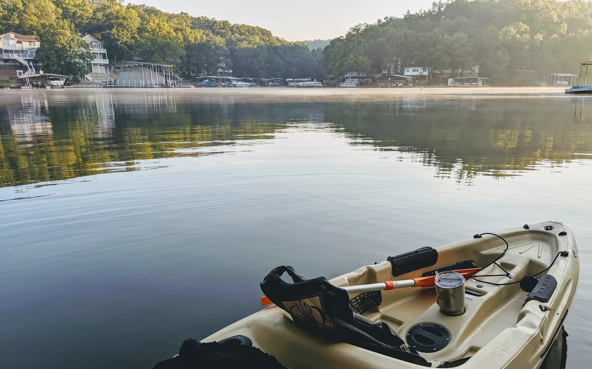 Beautiful sunrise on the lake